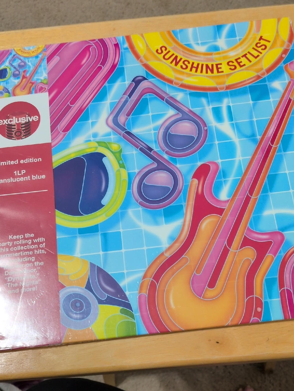 Sunshine Setlist Colored Vinyl Record Limited Edition